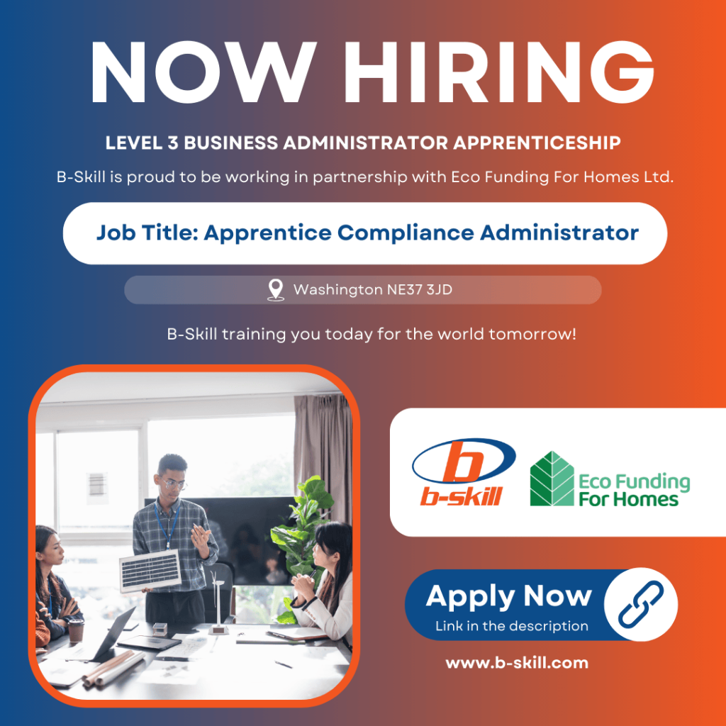 Now Hiring - Business Administrator - Eco Funding For Homes - BSkill - Sept 2025