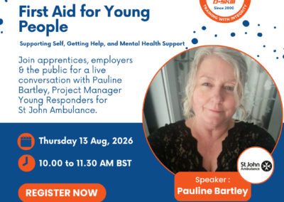 First Aid for Young People — Pauline Bartley — Online Event — 13th August 2026