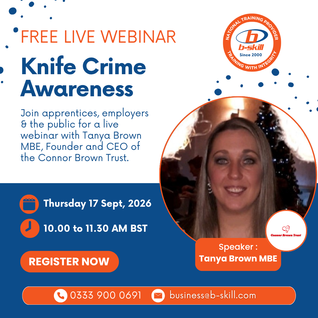 Knife Crime Awareness -Tanya Brown MBE - Online Event - 17th Sept 2026 Knife Crime Awareness -Tanya Brown MBE - Online Event - 17th Sept 2026